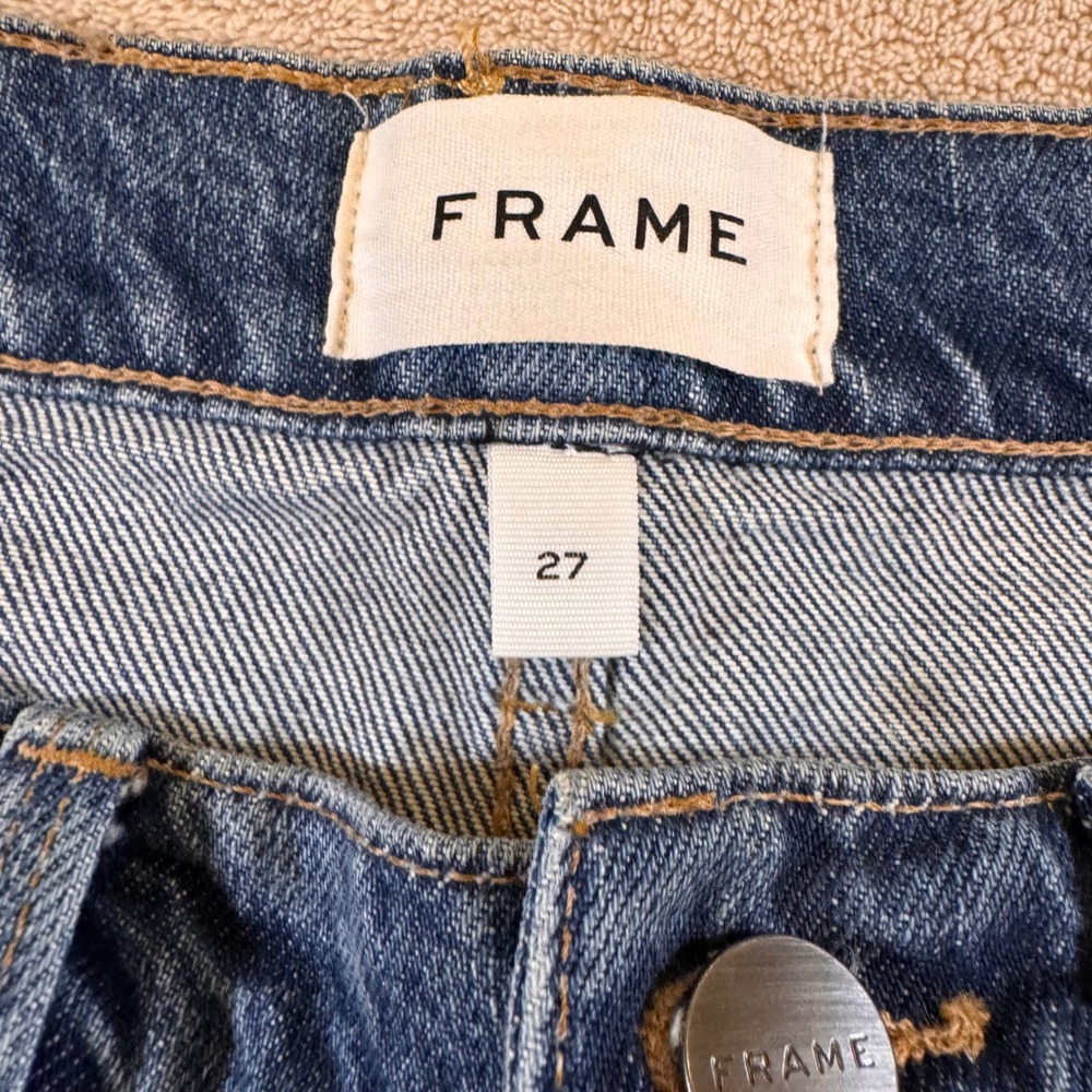 FRAME Colorblock Patchwork Distressed Thrashed St… - image 4